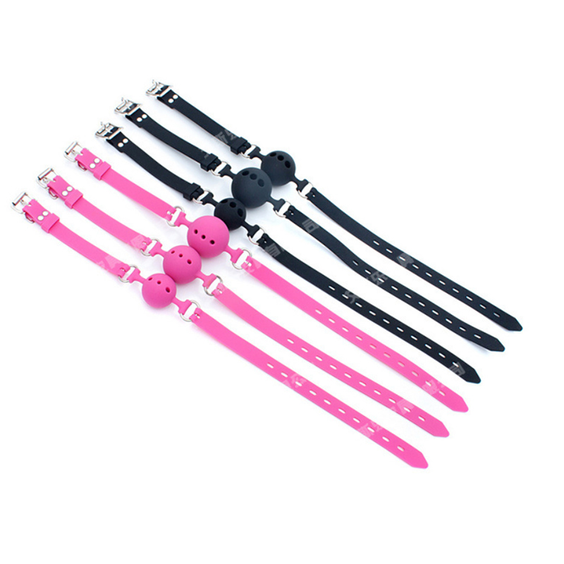 Pure Silicone Mouth Gag Ball Gags BDSM Gagging Restraint Gear Sex Bondage